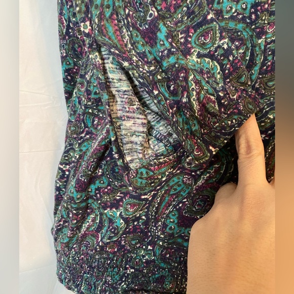 Lucky Brand Paisley Print Top - Picture 10 of 10